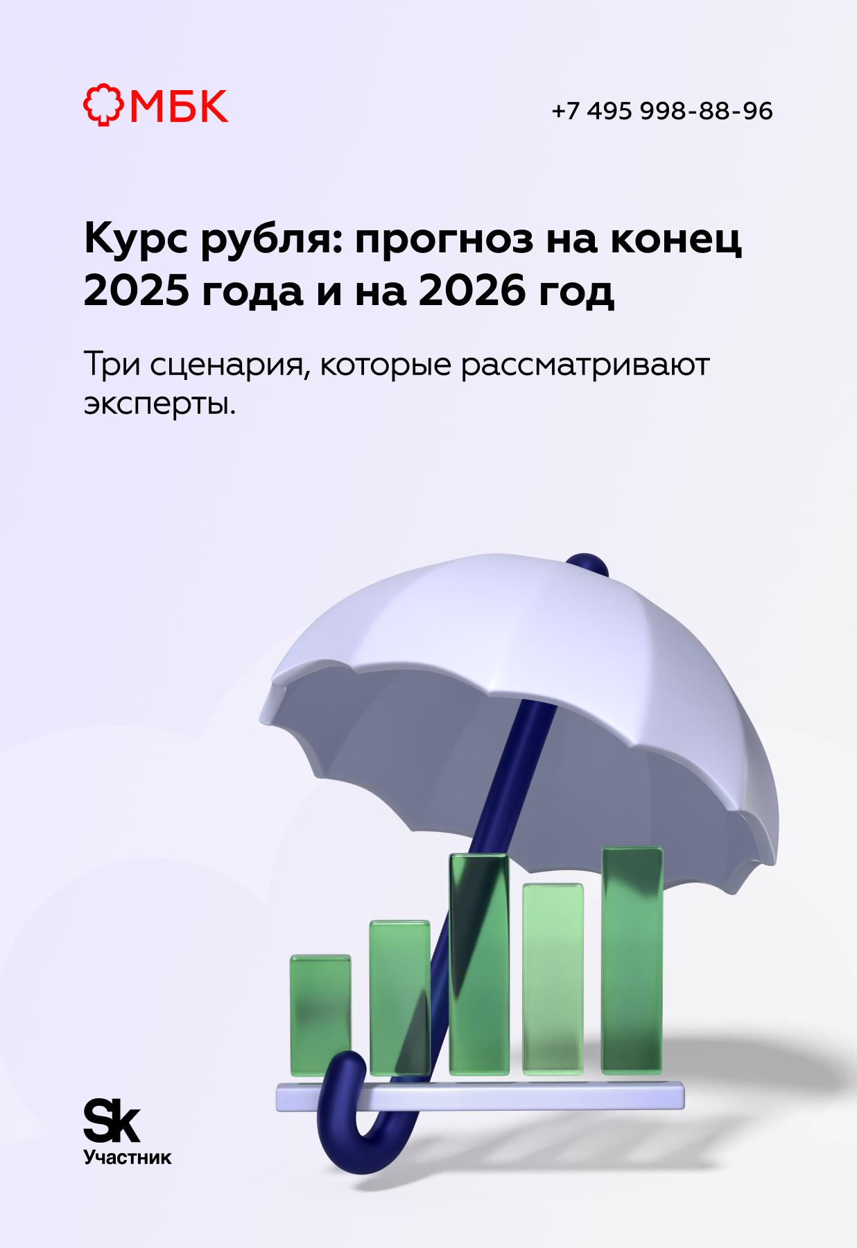 Курс рубля: прогноз на конец 2025 года и на 2026 год